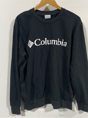 Columbia Black Crewneck Sweatshirt with White Logo